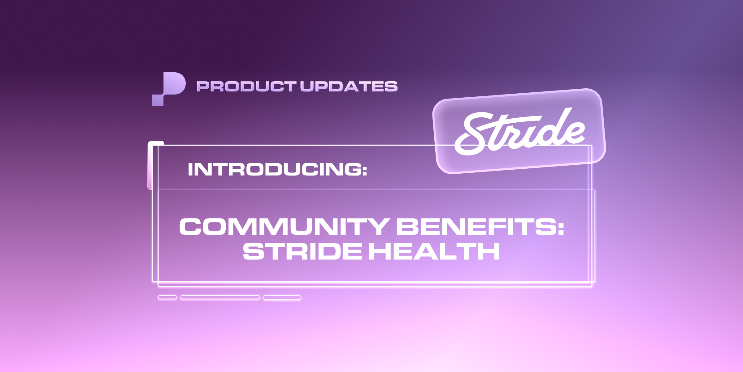 Community Benefits: Stride Health